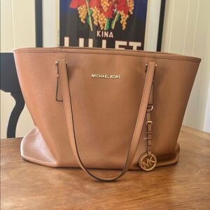 Michael Kors Brown Leather Tote